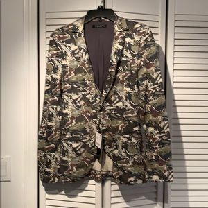 Men’s camouflage jersey blazer